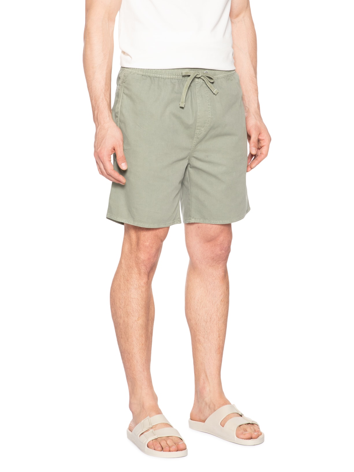 Bermuda Masculina De Sarja Stone Vale Verde Austral