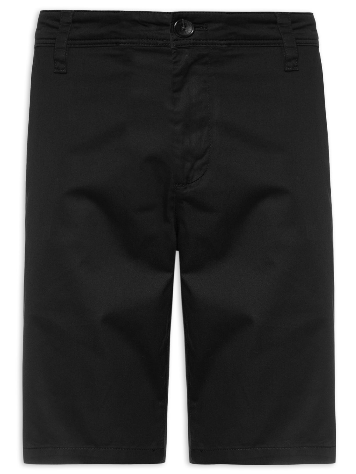 Bermuda Masculina De Tecido Plano - Preto