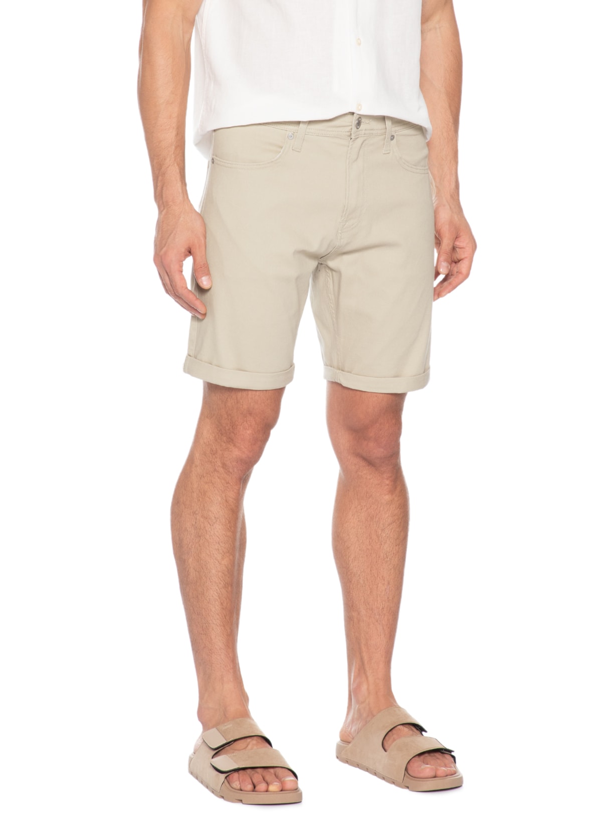 Bermuda Masculina Dylan Regular Fit Bege Jack & Jones