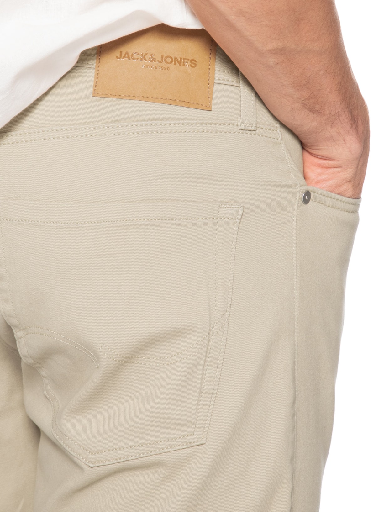 Bermuda Masculina Dylan Regular Fit Bege Jack & Jones