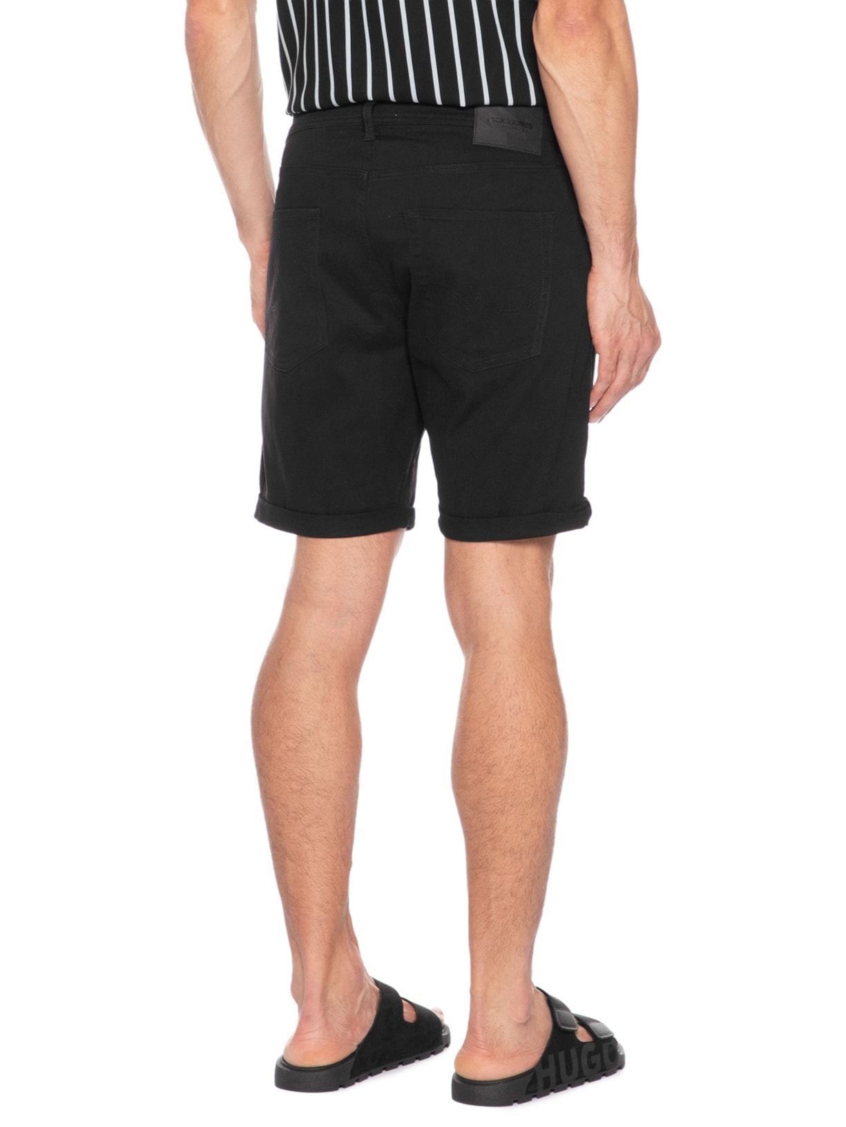 Bermuda Masculina Dylan Regular Fit Preto Jack & Jones