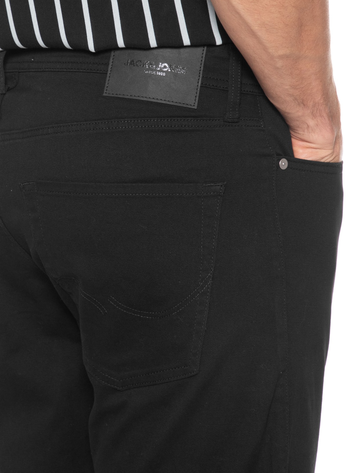 Bermuda Masculina Dylan Regular Fit Preto Jack & Jones