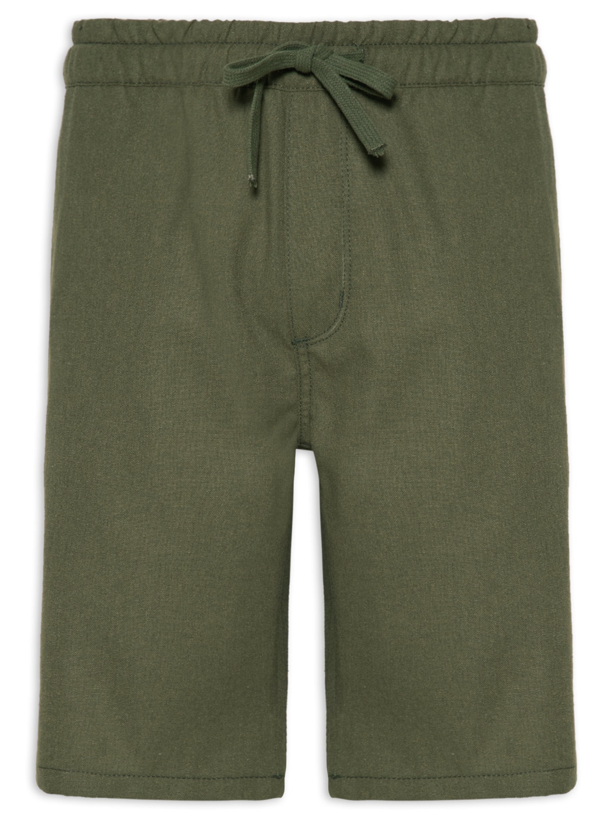 Bermuda Masculina Elastico Linho - Verde