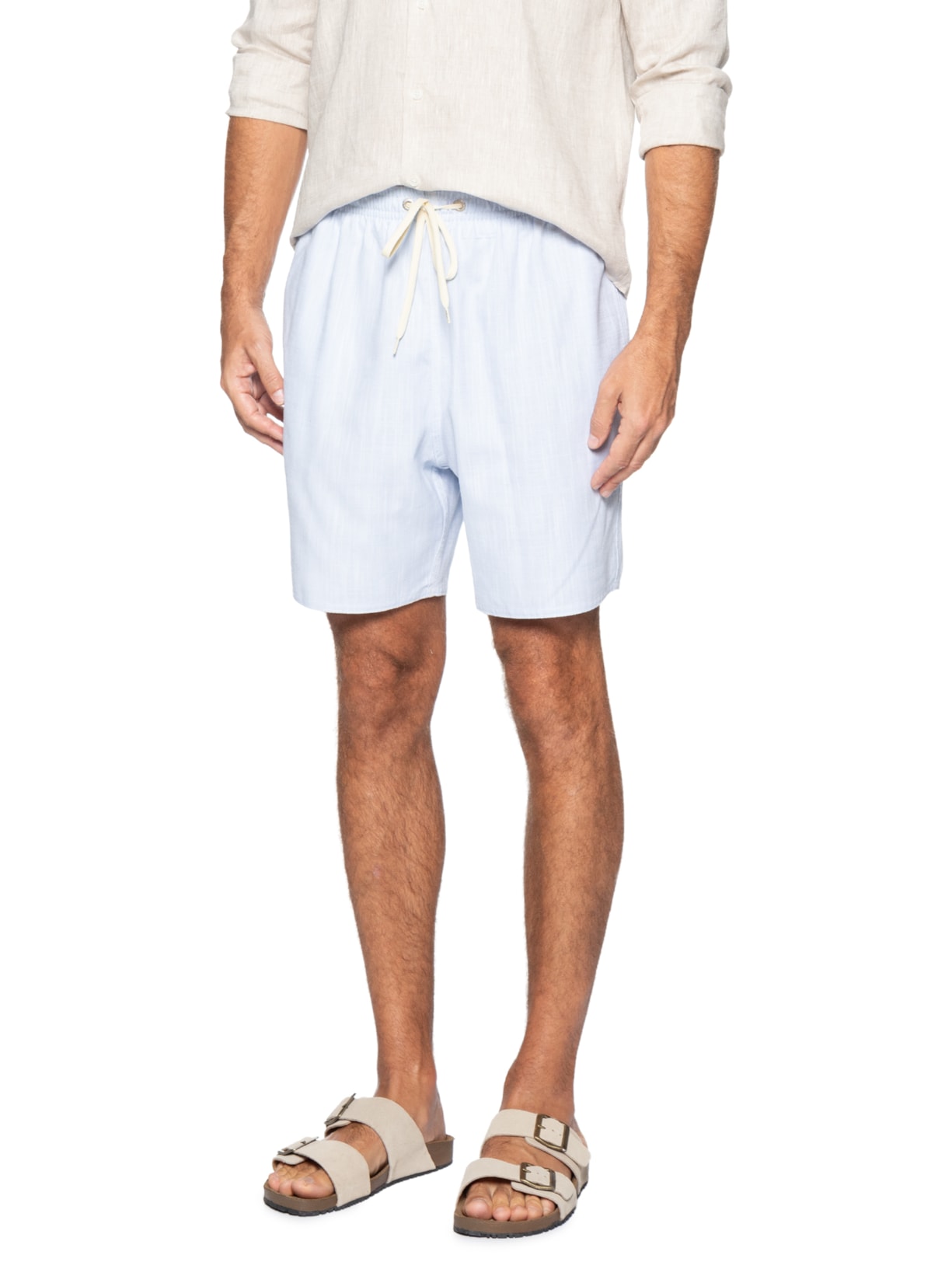 Bermuda Masculina  Elástico Trancoso Azul Sergio K