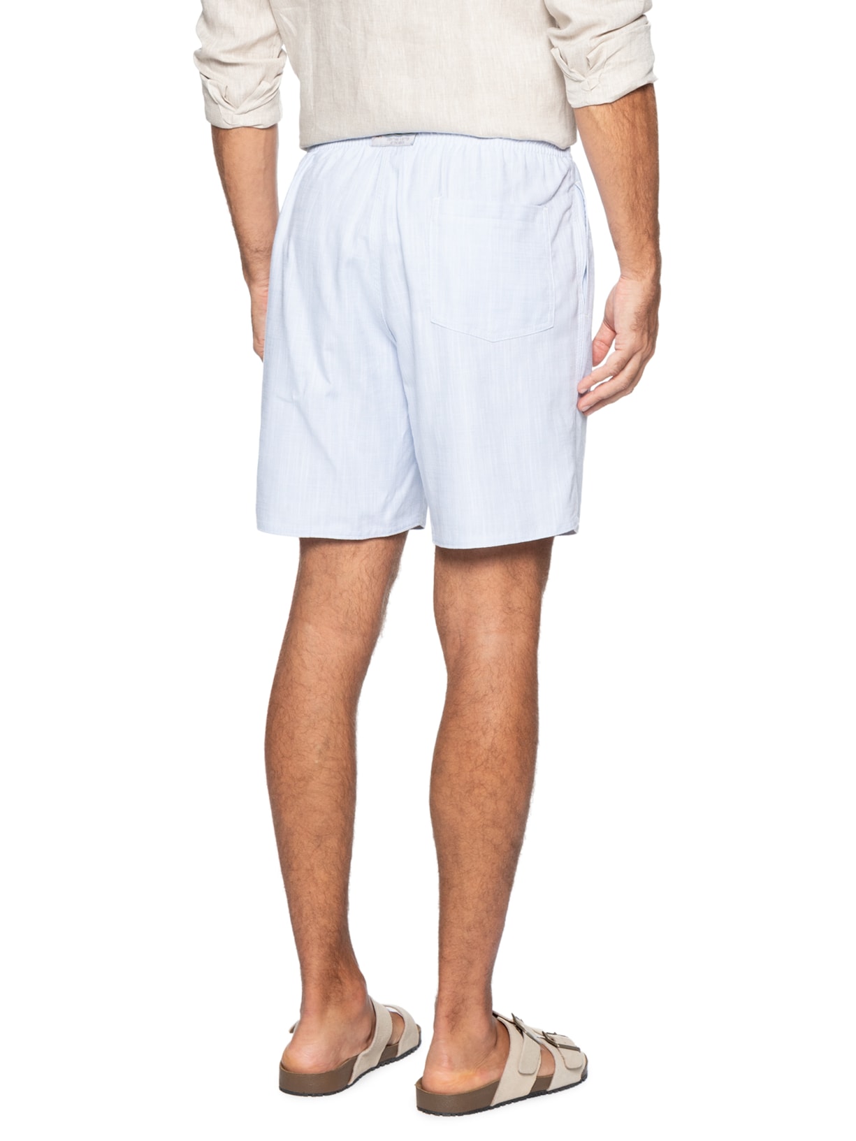 Bermuda Masculina  Elástico Trancoso Azul Sergio K