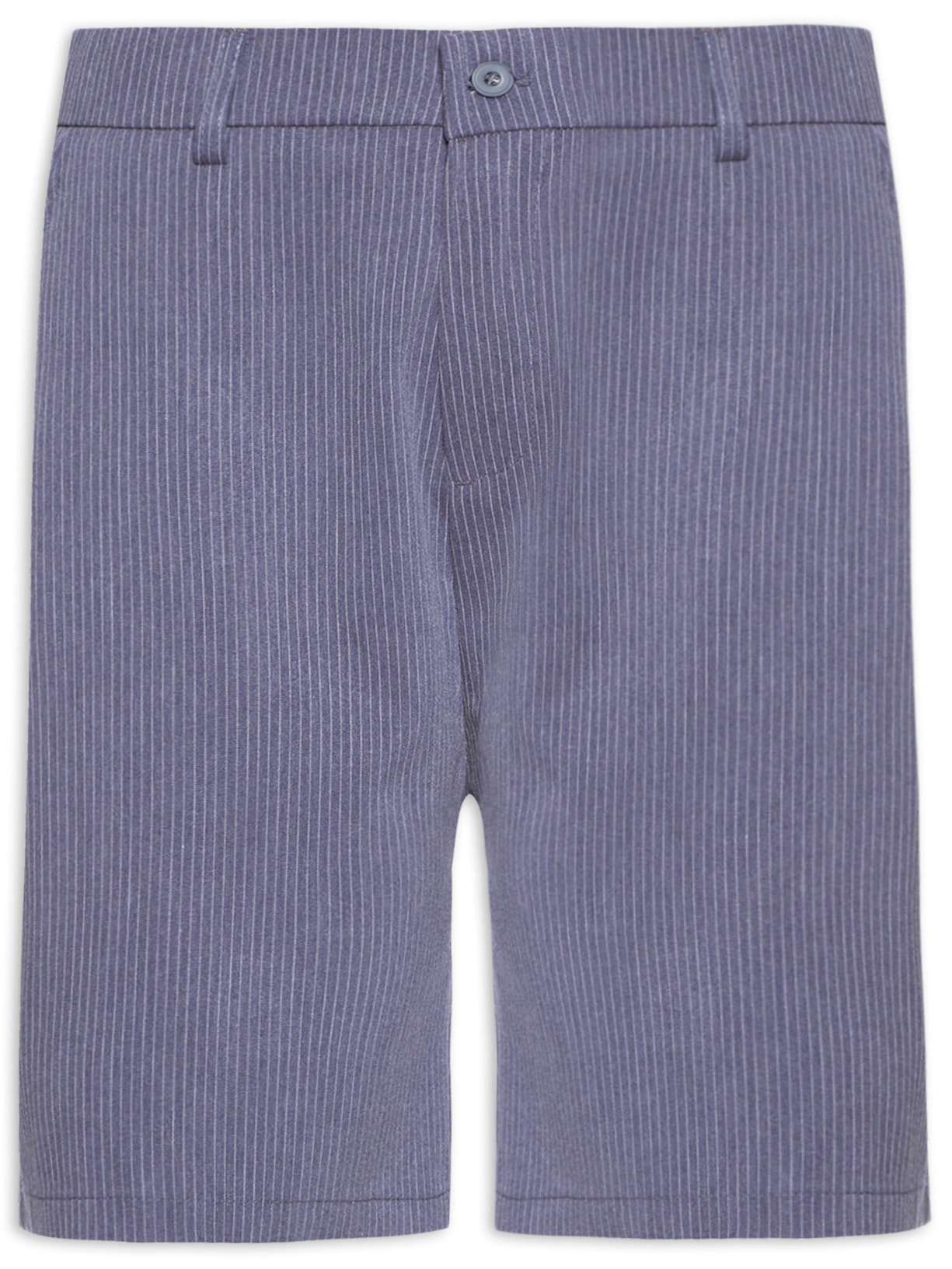 Bermuda Masculina Em Alfaiataria Listras Azul '2 Essential