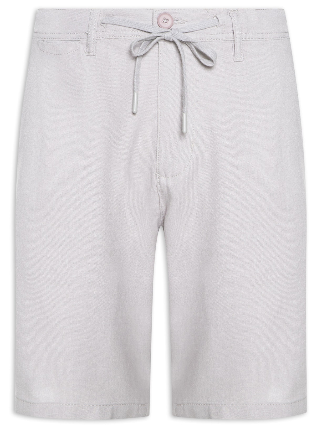 Bermuda Masculina Em Linho Cinza '2 Essential