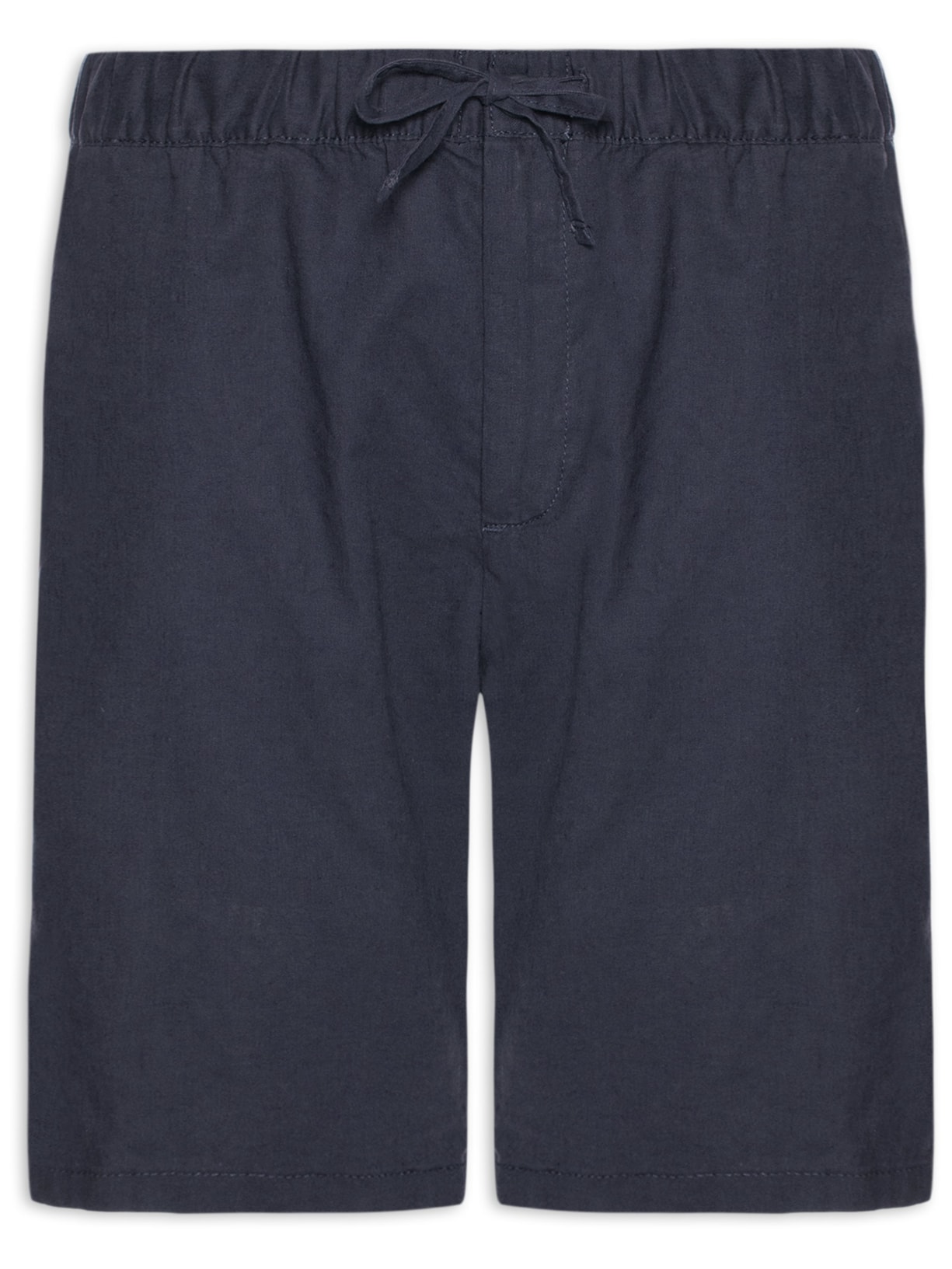 Bermuda Masculina Em Linho Misto Azul '2 Essential