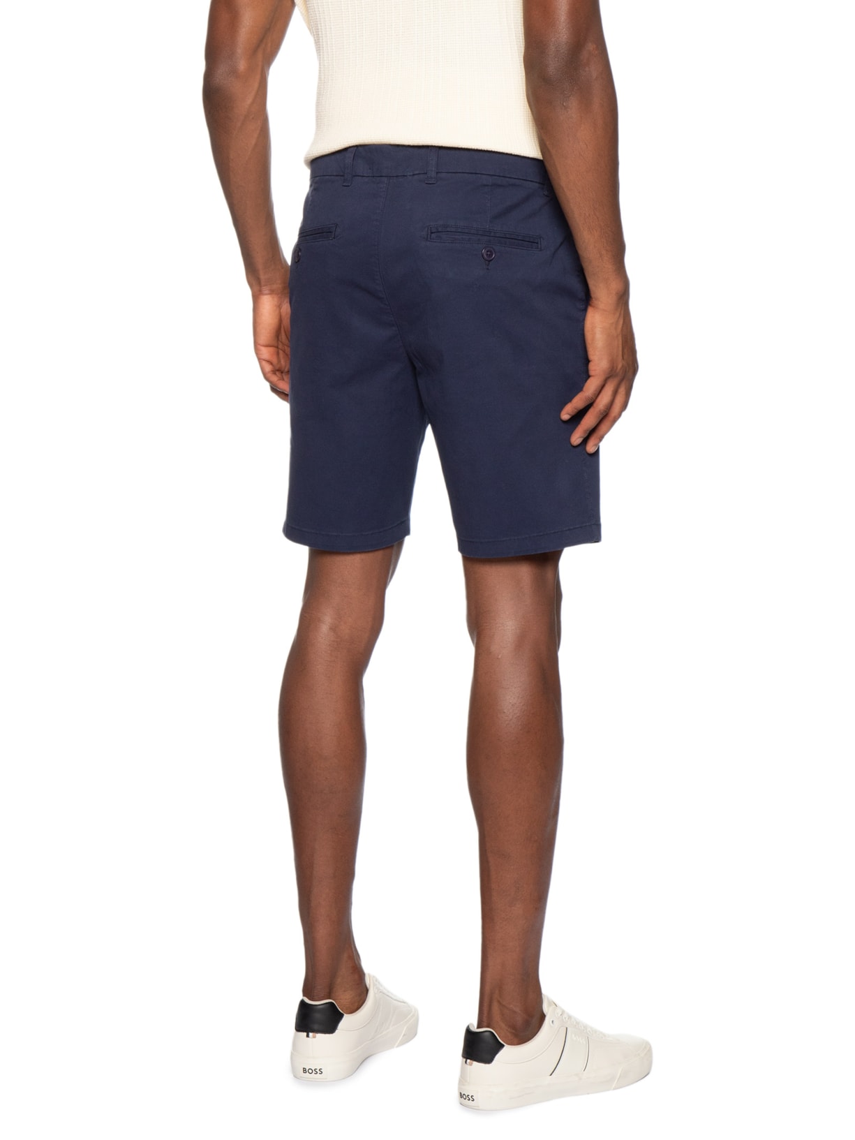 Bermuda Masculina em Sarja Bolsa Faca Azul '2 Essential