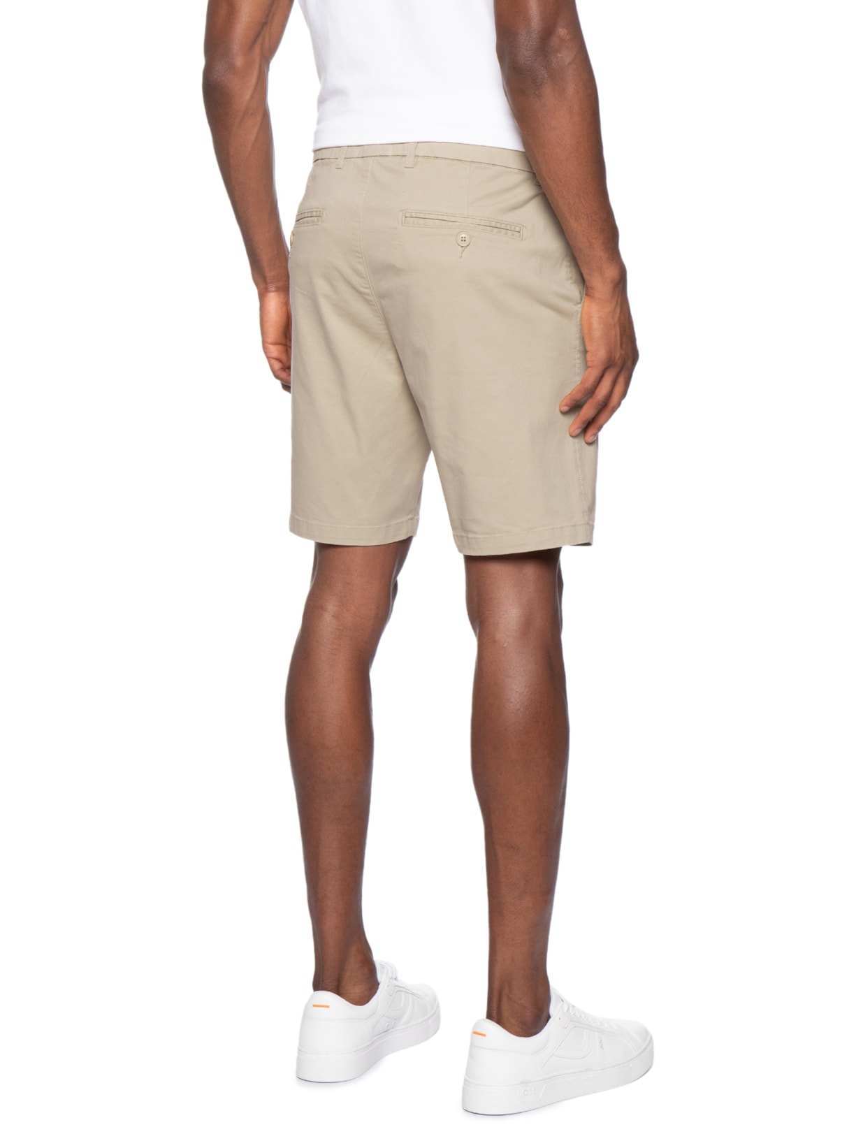 Bermuda Masculina em Sarja Bolsa Faca – Marrom '2 Essential