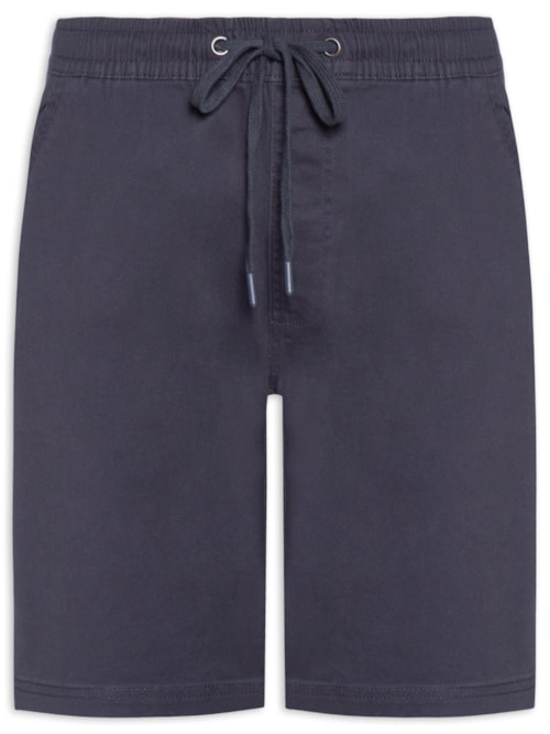 Bermuda Masculina Em Sarja Color - Azul