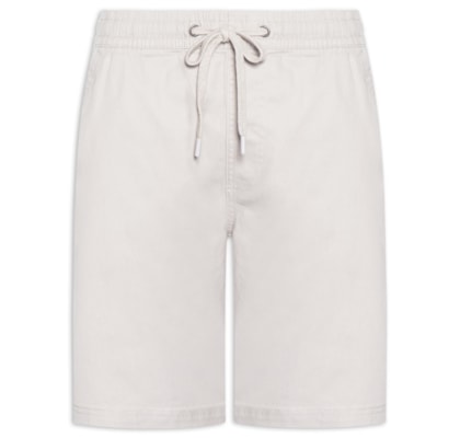 Bermuda Masculina Em Sarja Color - Cinza