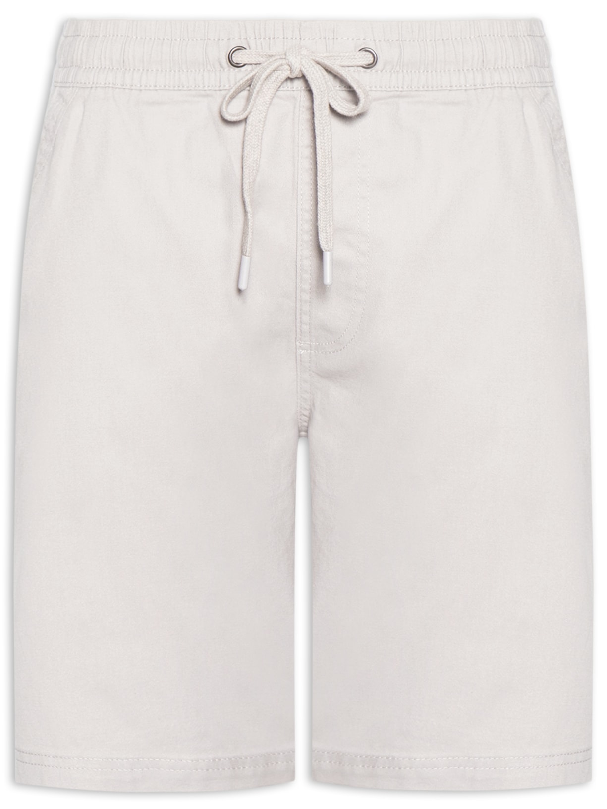 Bermuda Masculina Em Sarja Color - Cinza