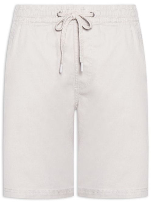 Bermuda Masculina Em Sarja Color - Cinza