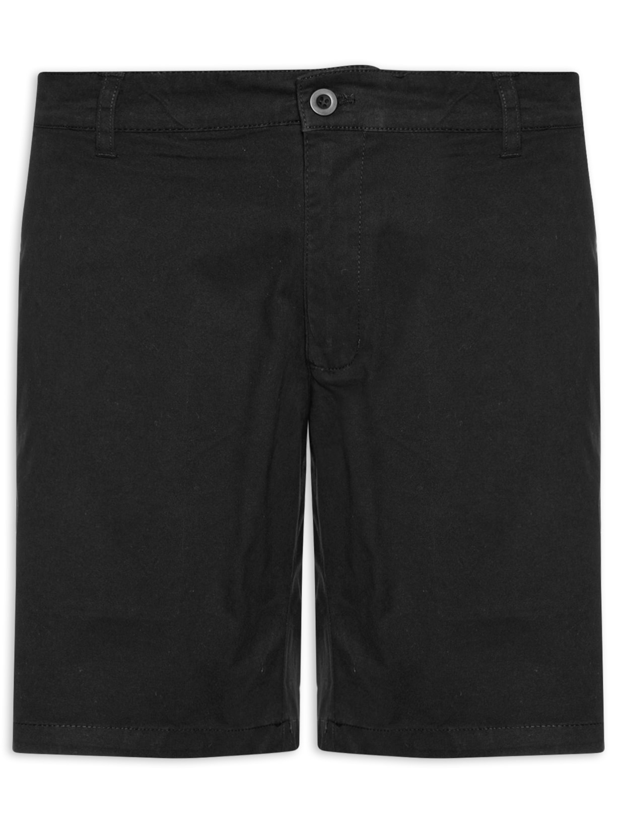 Bermuda Masculina Em Sarja Color - Preto