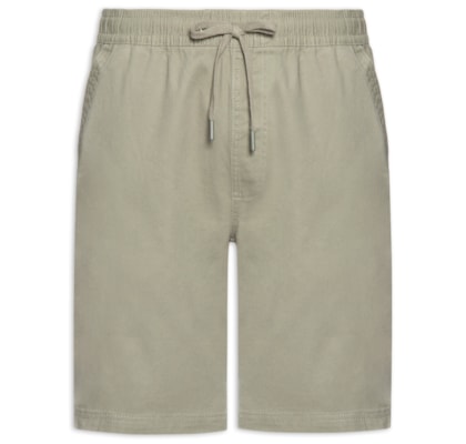 Bermuda Masculina Em Sarja Color - Verde