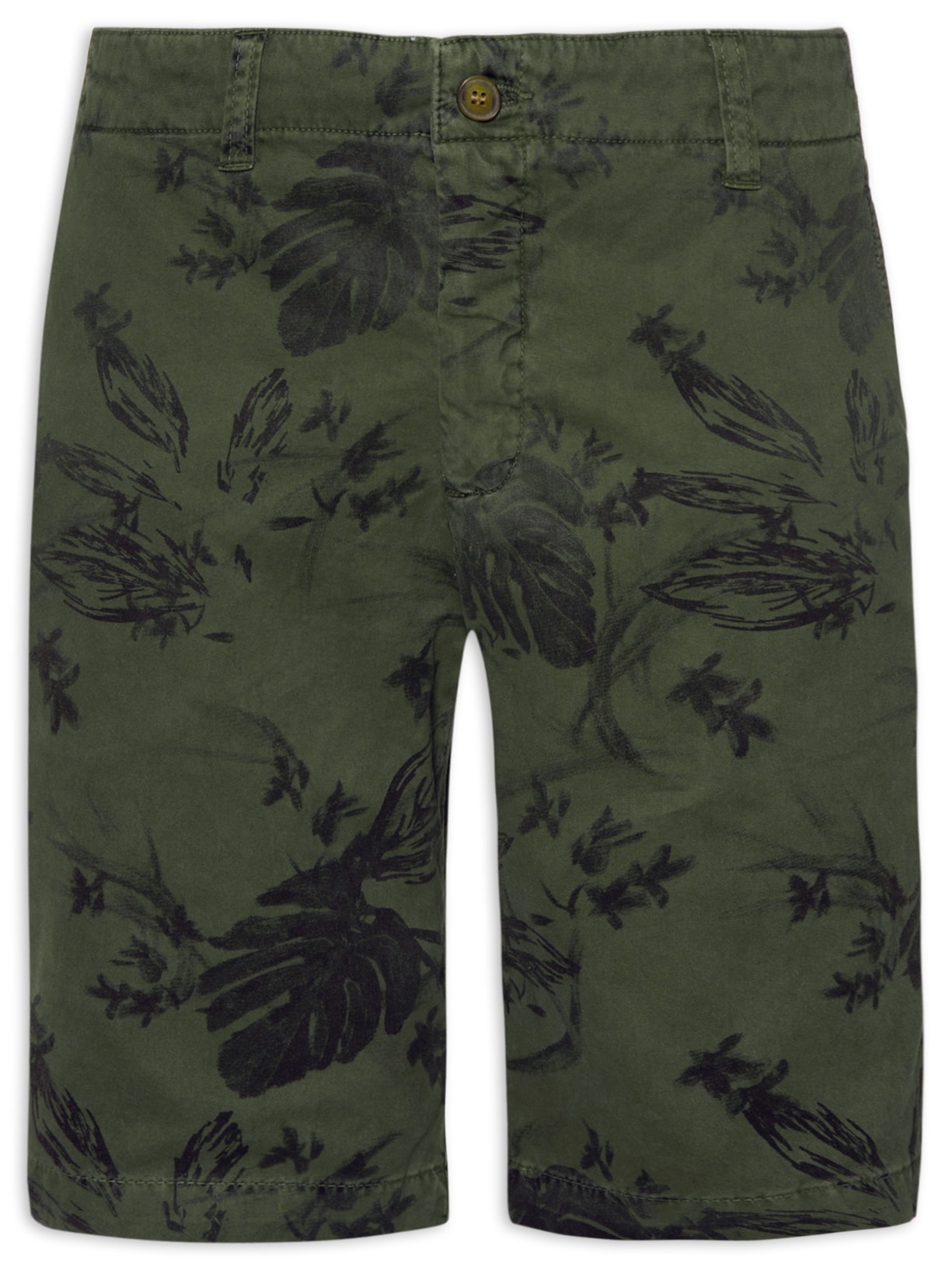 Bermuda Masculina Estampa Garden Lines - Verde