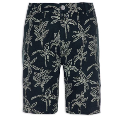 Bermuda Masculina Estampada - Azul