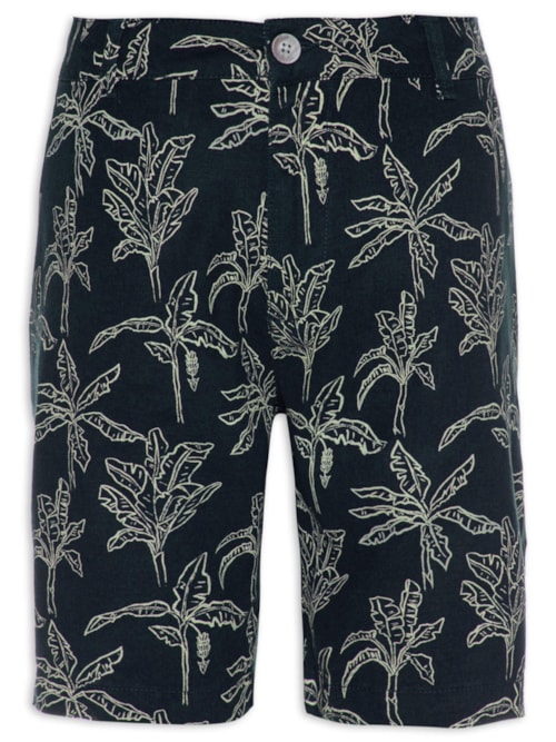 Bermuda Masculina Estampada - Azul