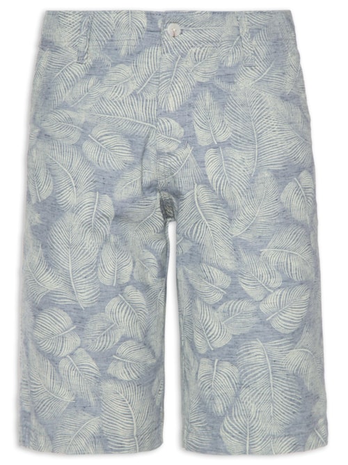 Bermuda Masculina Estampada - Azul