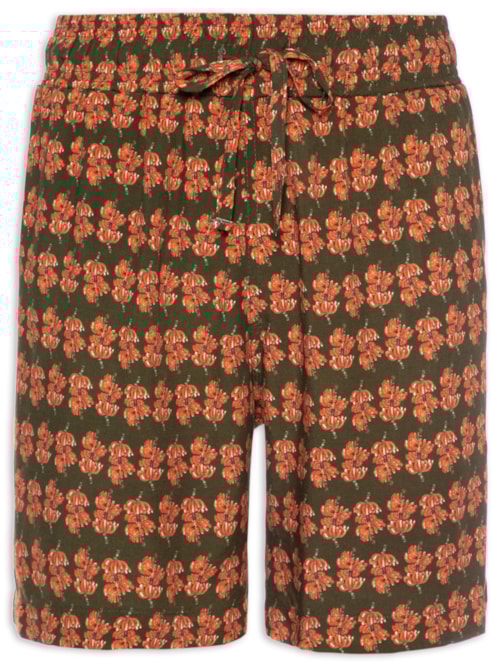 Bermuda Masculina Estampada - Verde