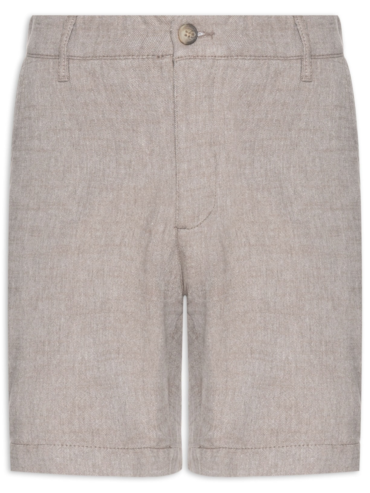 Bermuda Masculina Fit Lisa Mescla - Bege