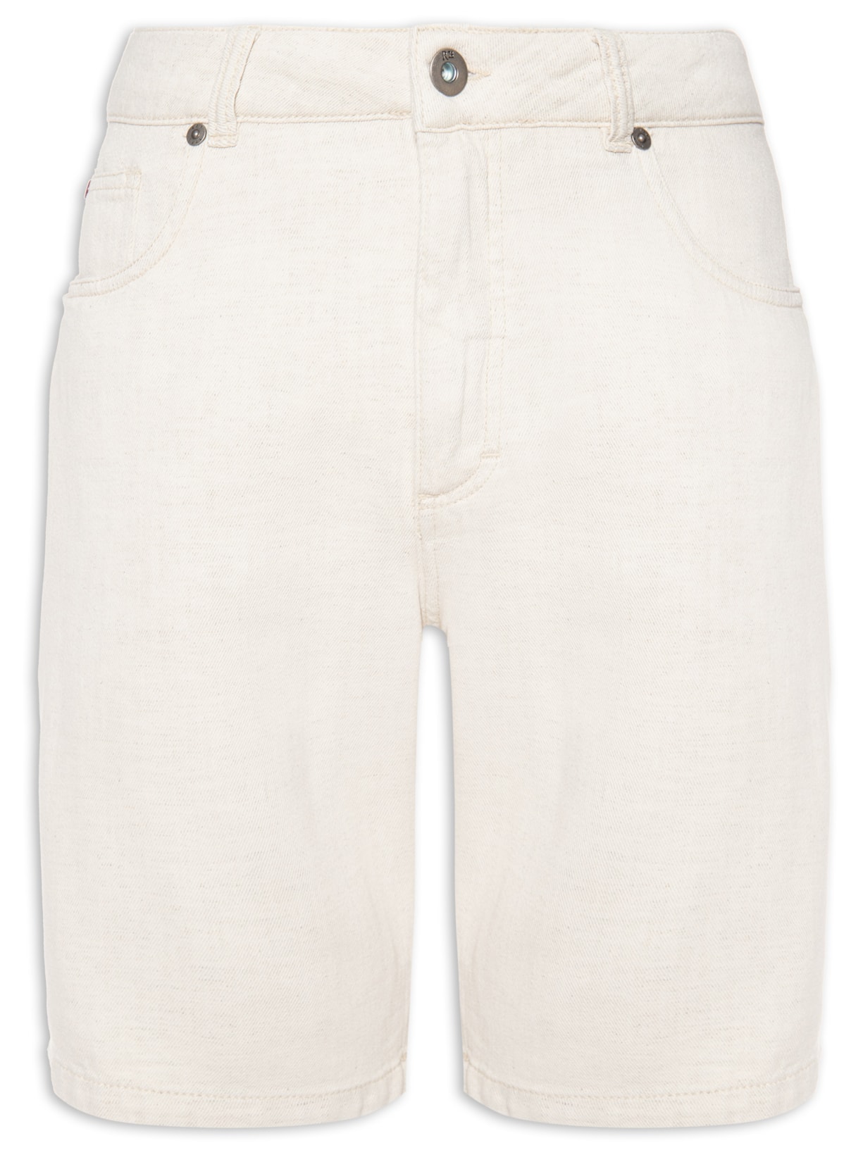 Bermuda Masculina Five Pockets Estonia - Bege