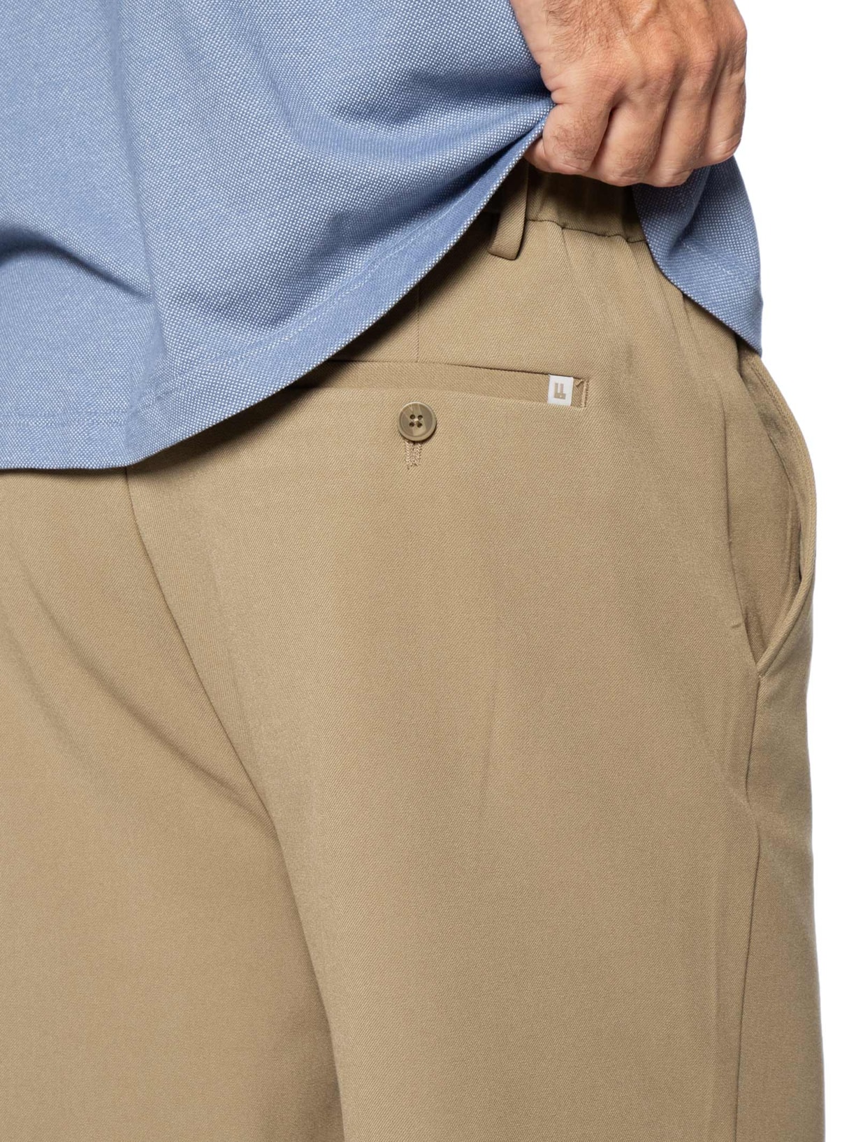 Bermuda Masculina Flexus Bege Foxton