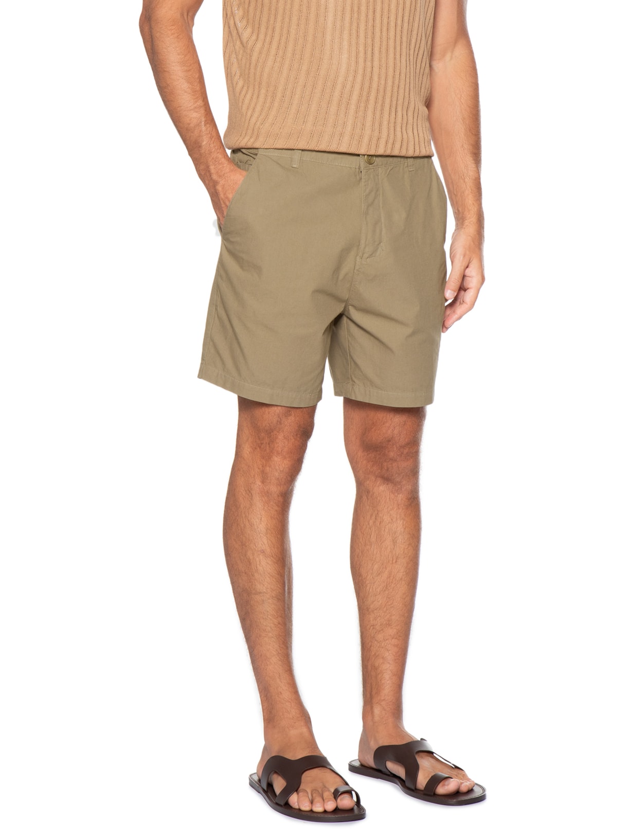 Bermuda Masculina Flow Cotton Bege Osklen