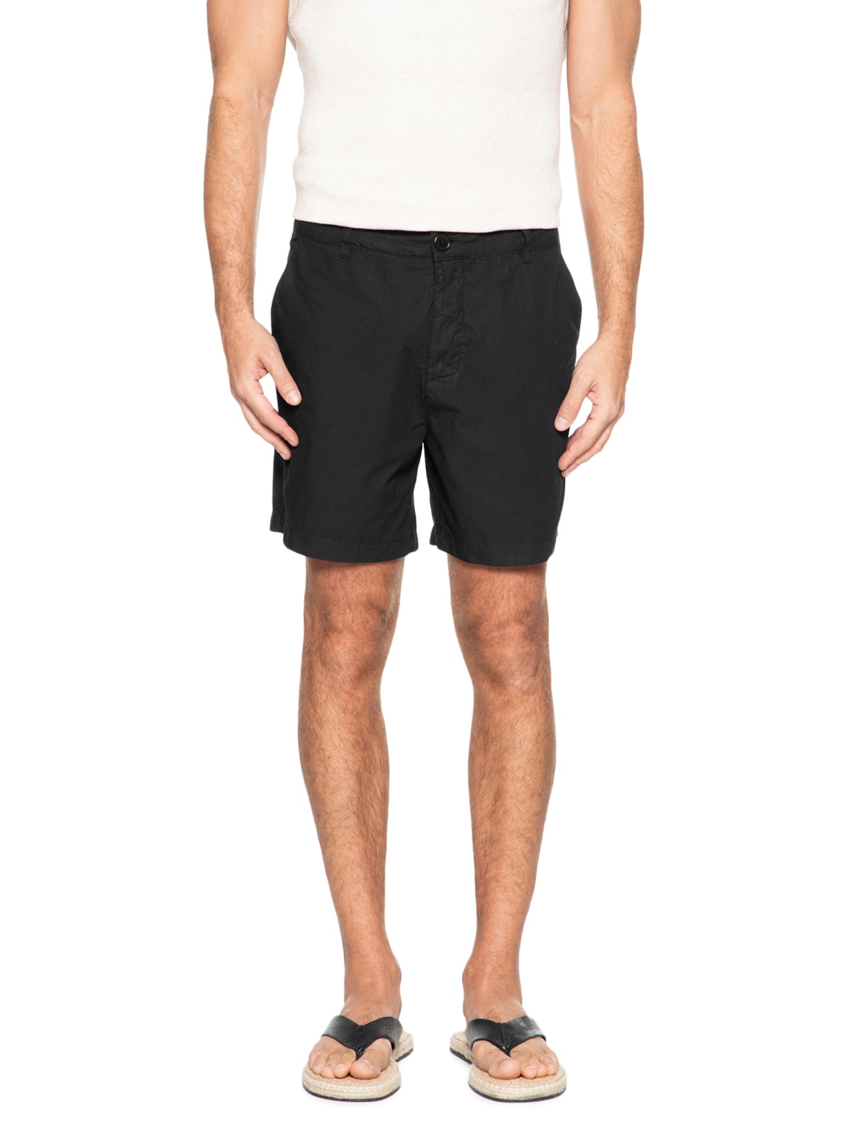 Bermuda Masculina Flow Cotton Preto Osklen