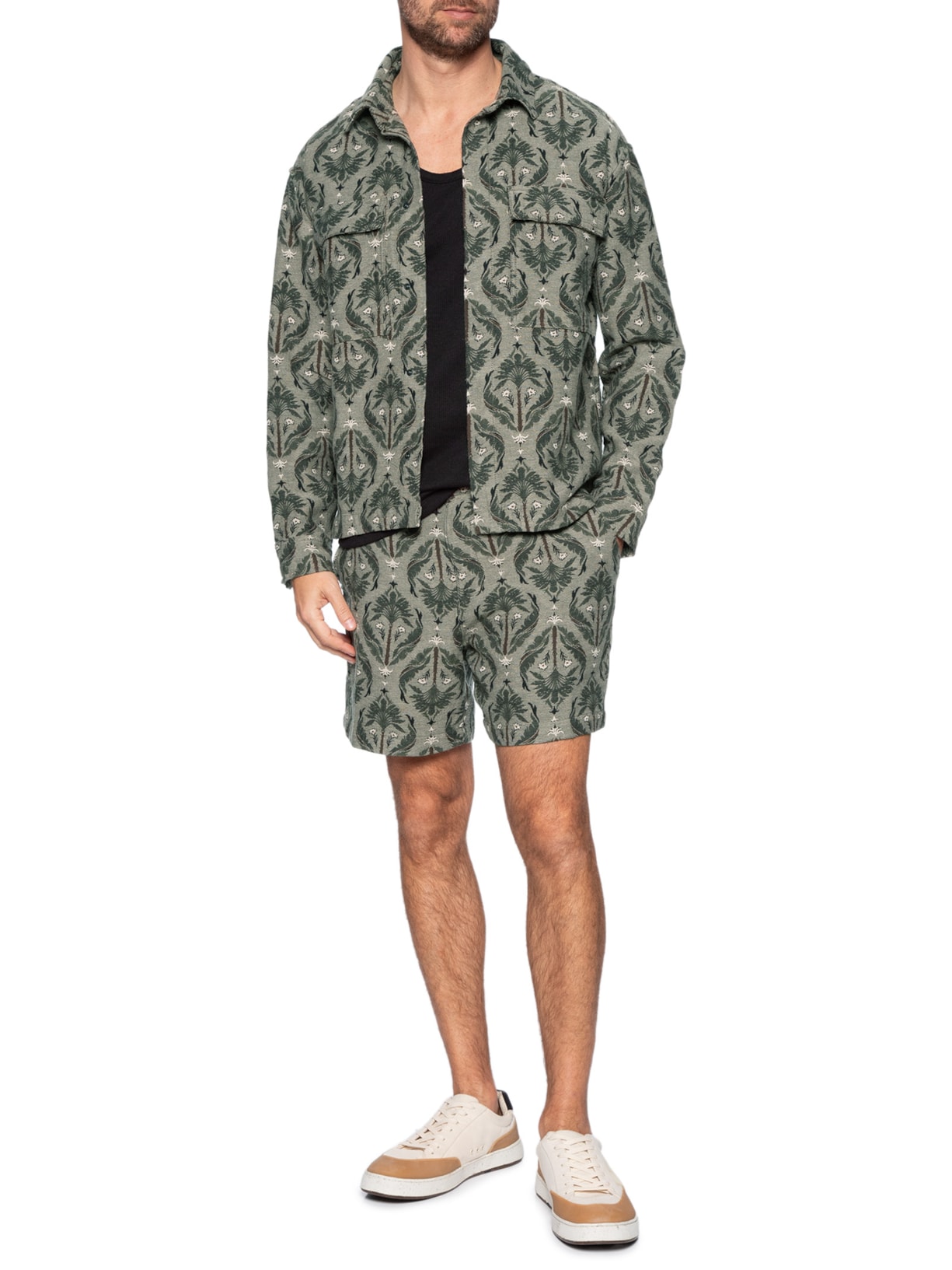 Bermuda Masculina Flow Jacquard Imperial Verde Osklen