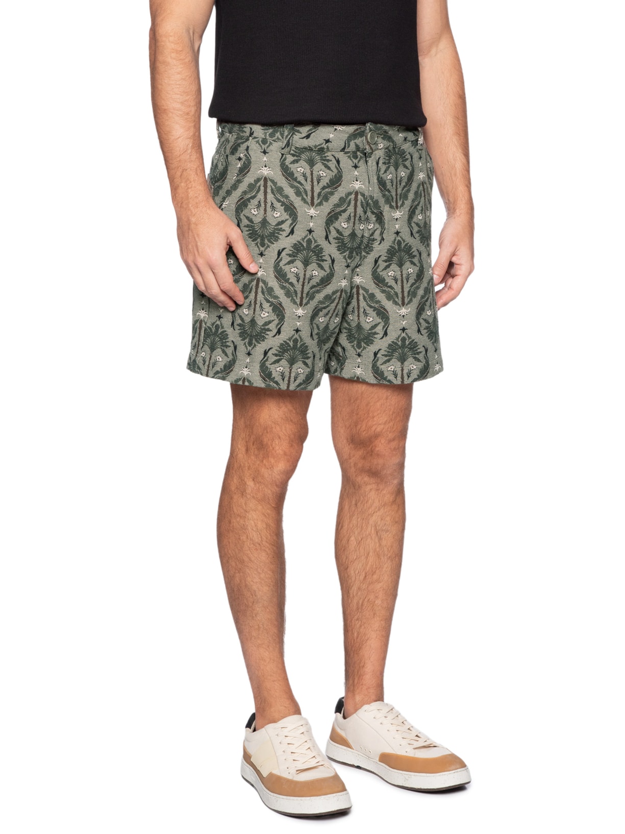 Bermuda Masculina Flow Jacquard Imperial Verde Osklen
