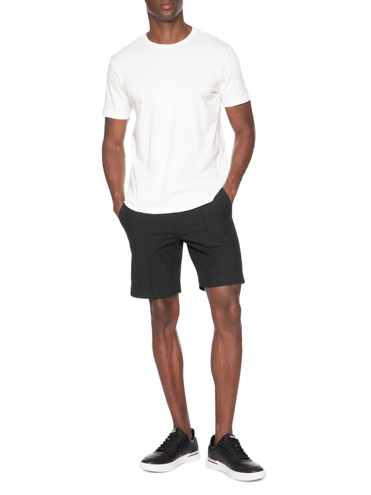 Bermuda Masculina Hi Tech Sport Preto Paramount Alfaiataria