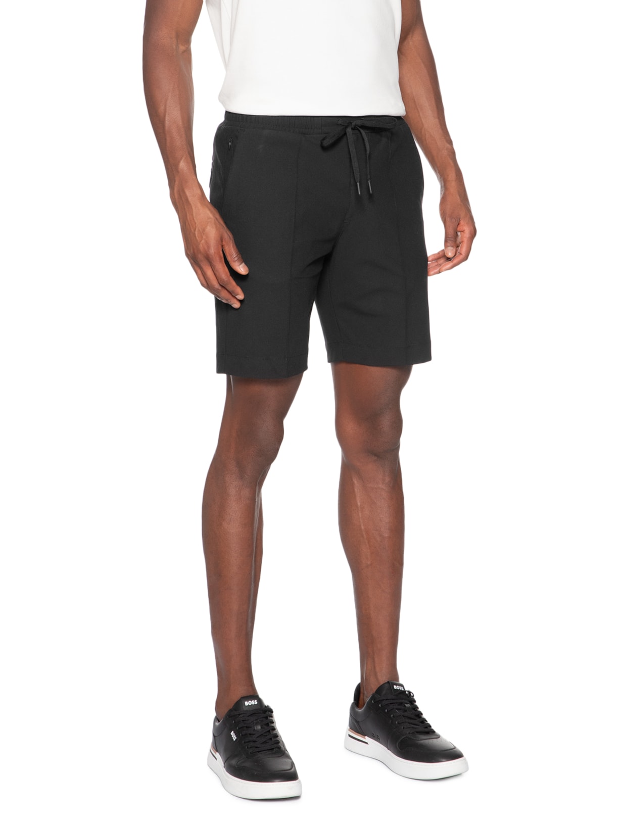 Bermuda Masculina Hi Tech Sport Preto Paramount Alfaiataria