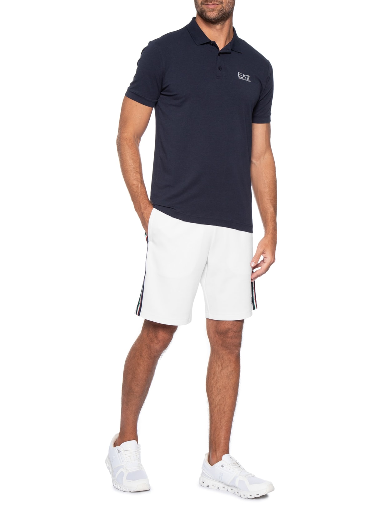 Bermuda Masculina Italian Spirit Branco Ea7 Emporio Armani