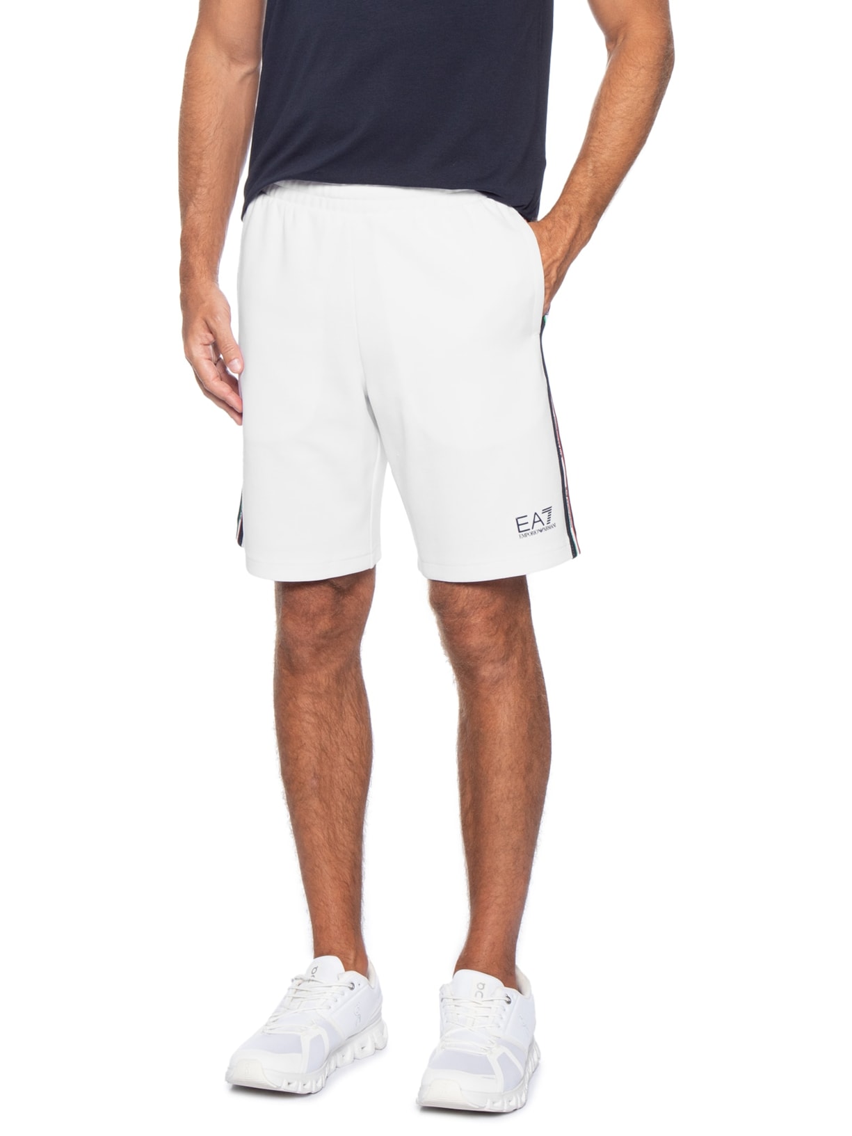 Bermuda Masculina Italian Spirit Branco Ea7 Emporio Armani