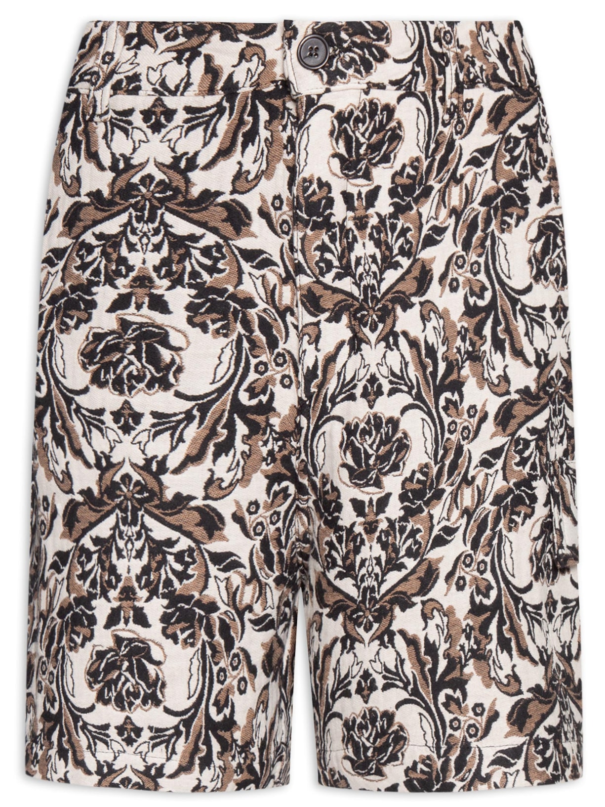 Bermuda Masculina Jacquard Rose - Preto