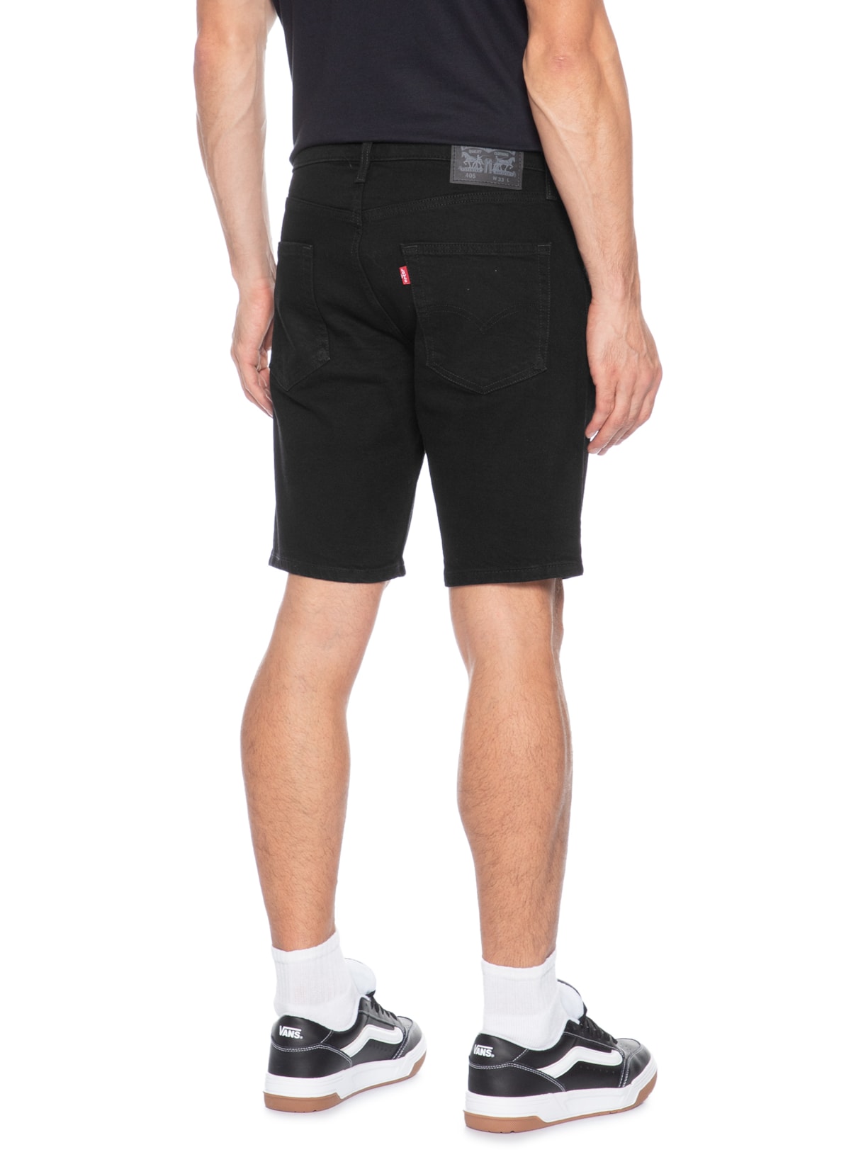 Bermuda Masculina Jeans 405™ Standard Fit – Preto Levi's