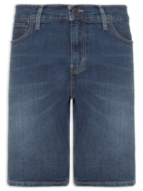 Bermuda Masculina Jeans 412 Slim Fit - Azul