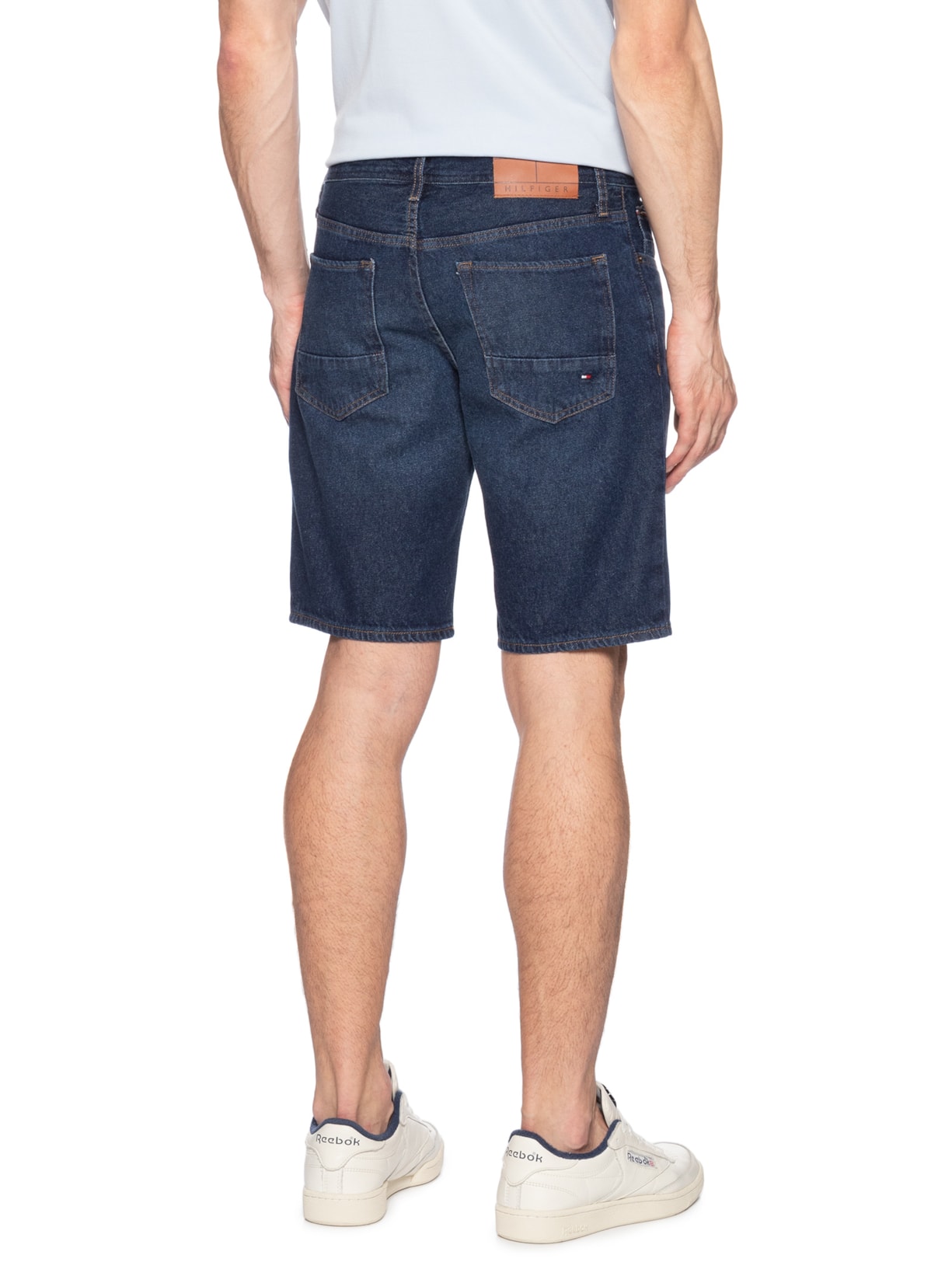 ?Bermuda Masculina Jeans Brooklyn Boston 5 Pocket Azul Tommy Hilfiger