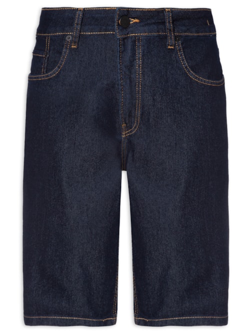 Bermuda Masculina Jeans Five Pockets - Azul