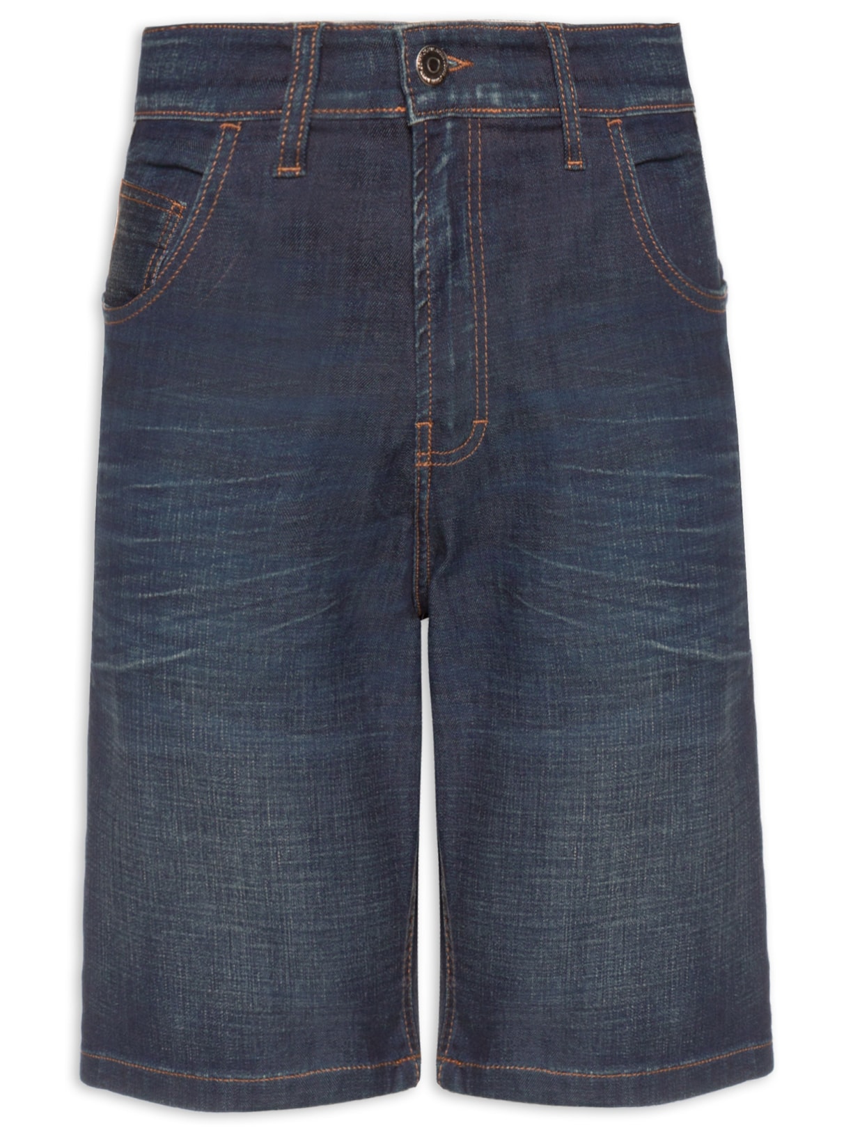 Bermuda Masculina Jeans Regular Fit Suecia - Azul