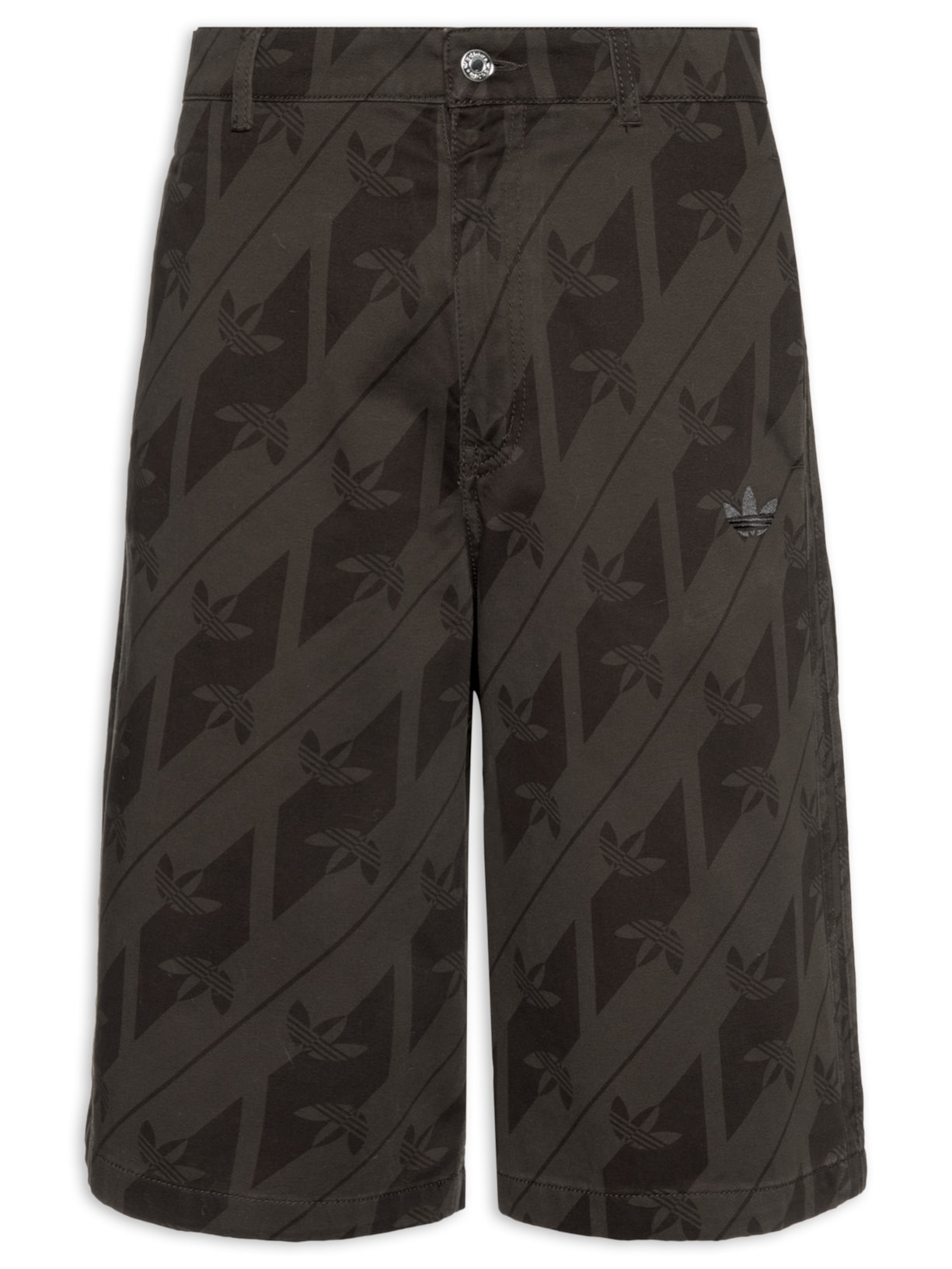Bermuda Masculina Jorts Monogram Marrom Adidas Originals