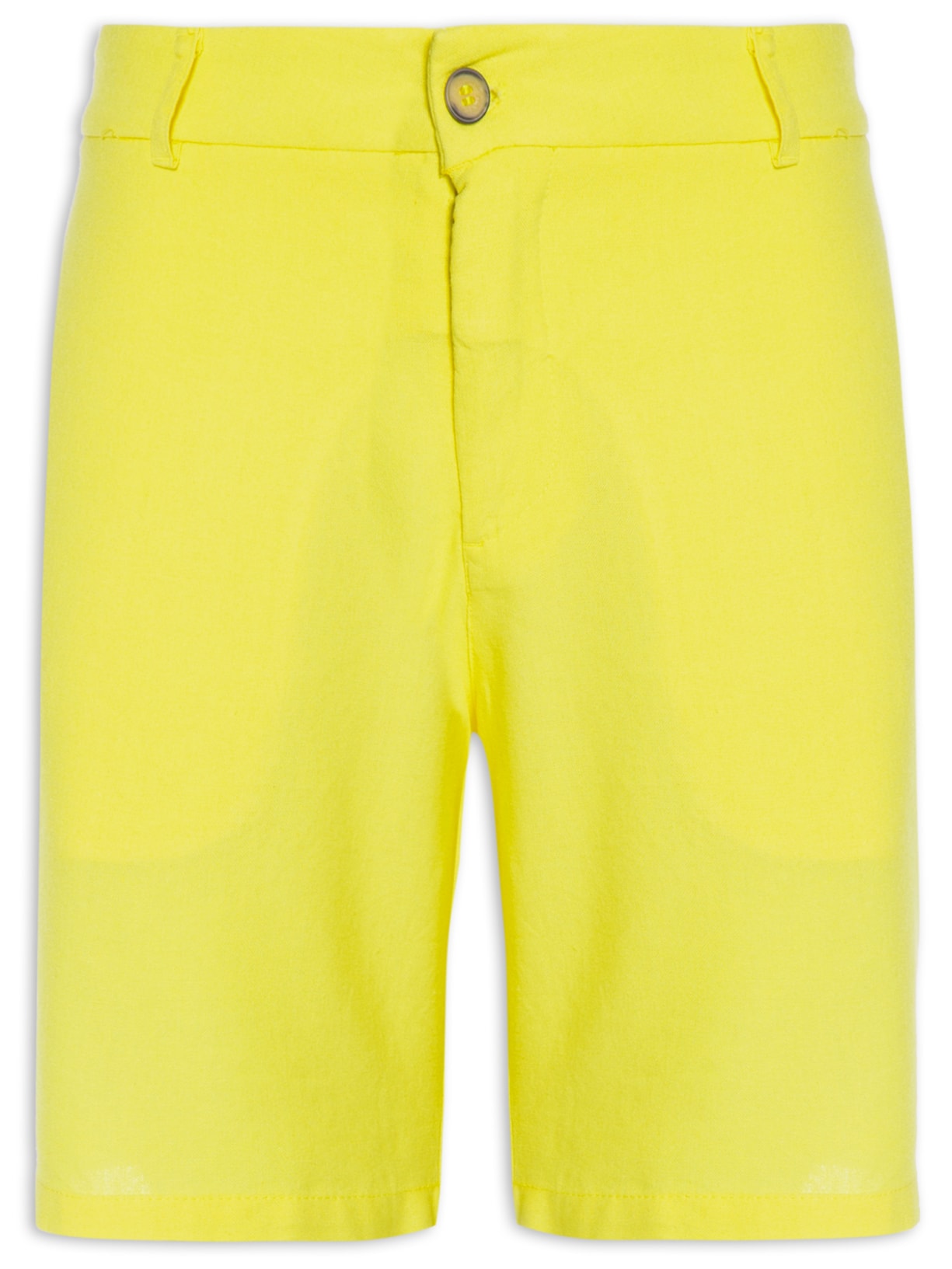 Bermuda Masculina Linho - Amarelo