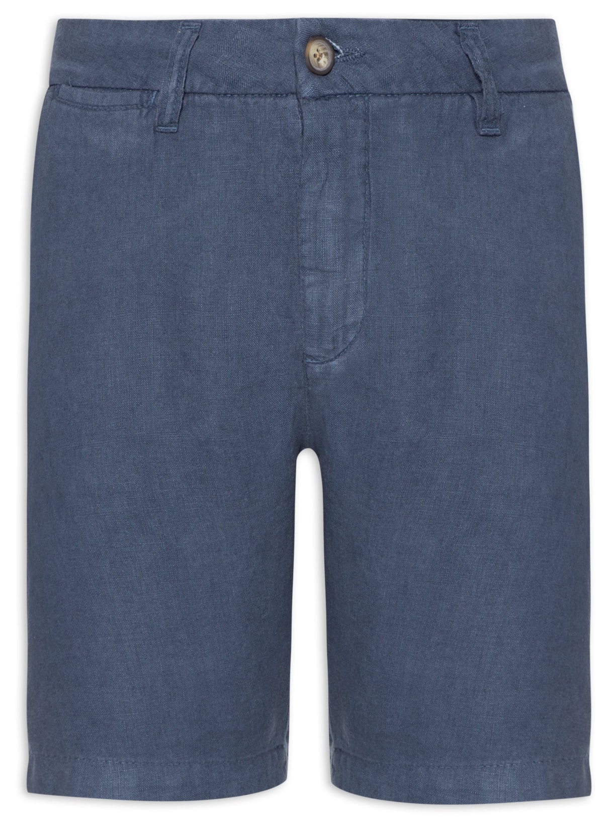 Bermuda Masculina Linho - Azul