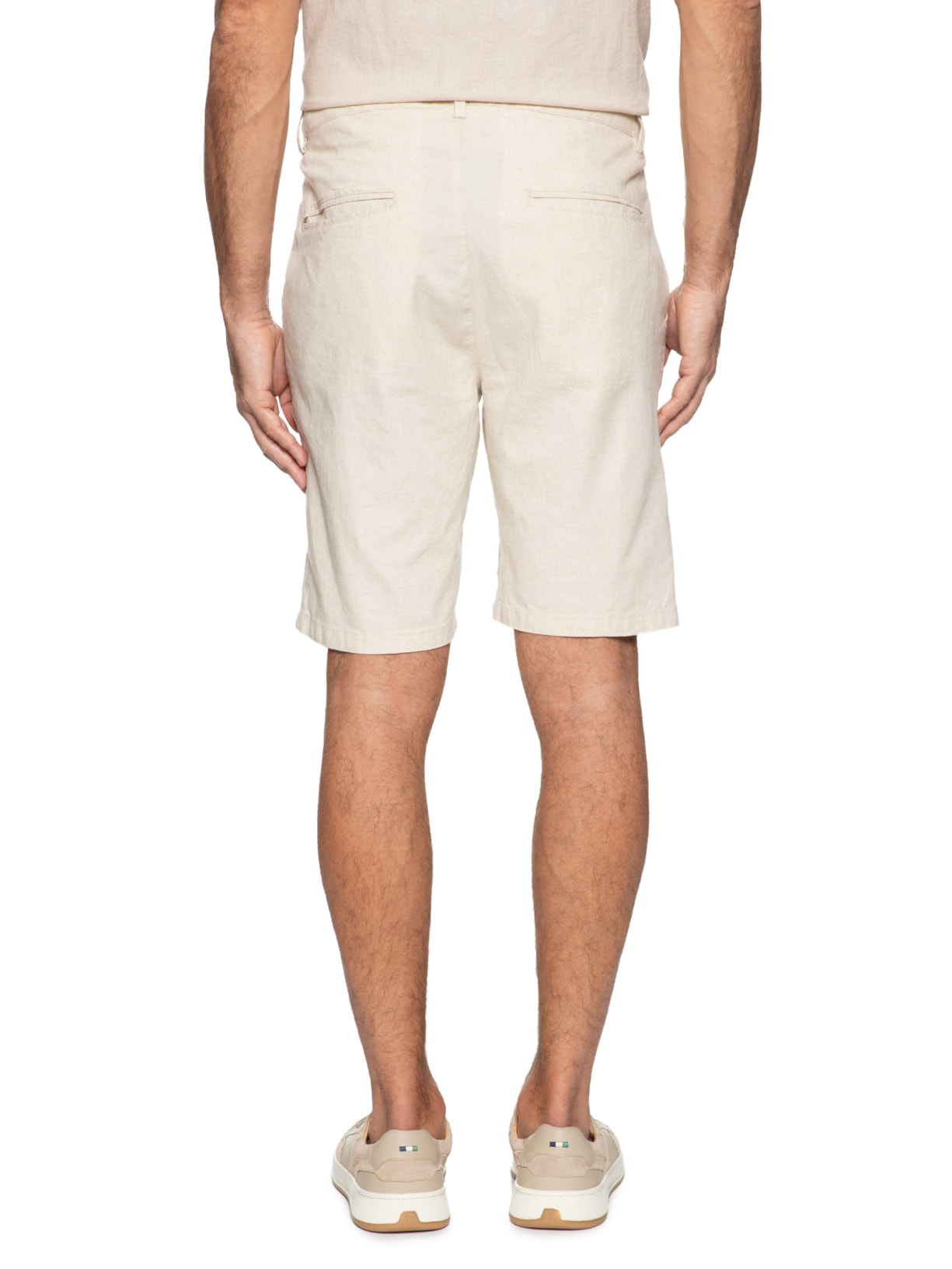 Bermuda Masculina Linho Basic Linen Bege Osklen