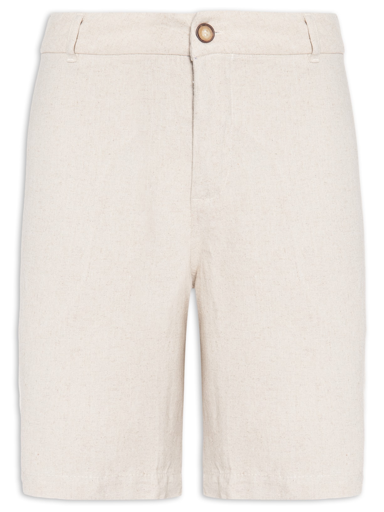 Bermuda Masculina Linho - Bege