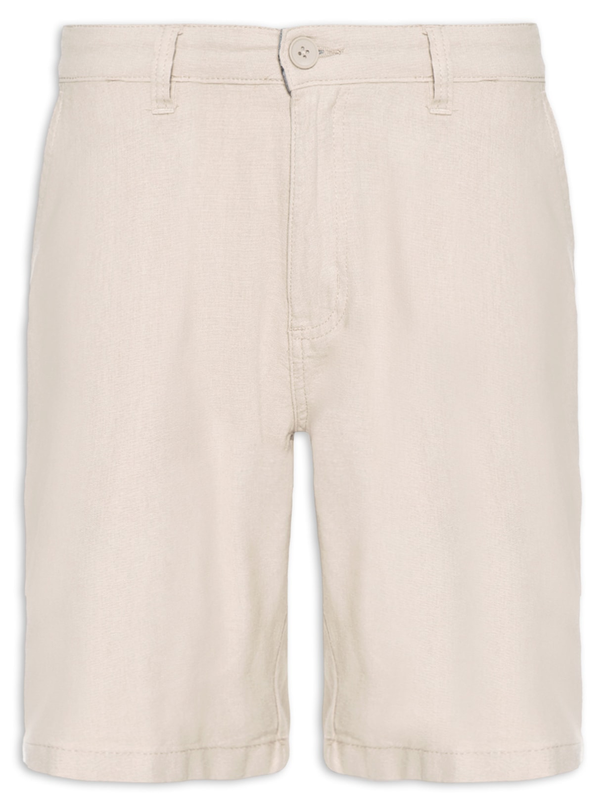 Bermuda Masculina Linho - Bege