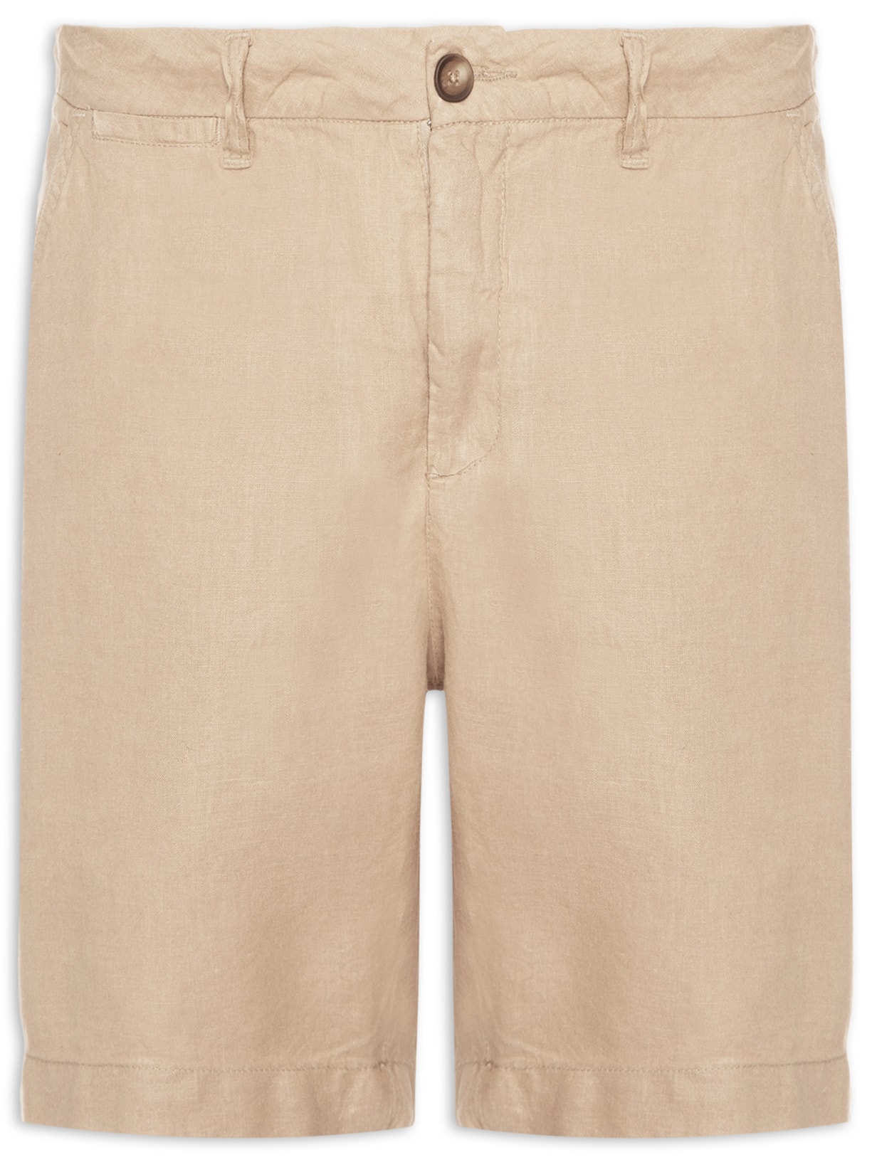 Bermuda Masculina Linho - Bege