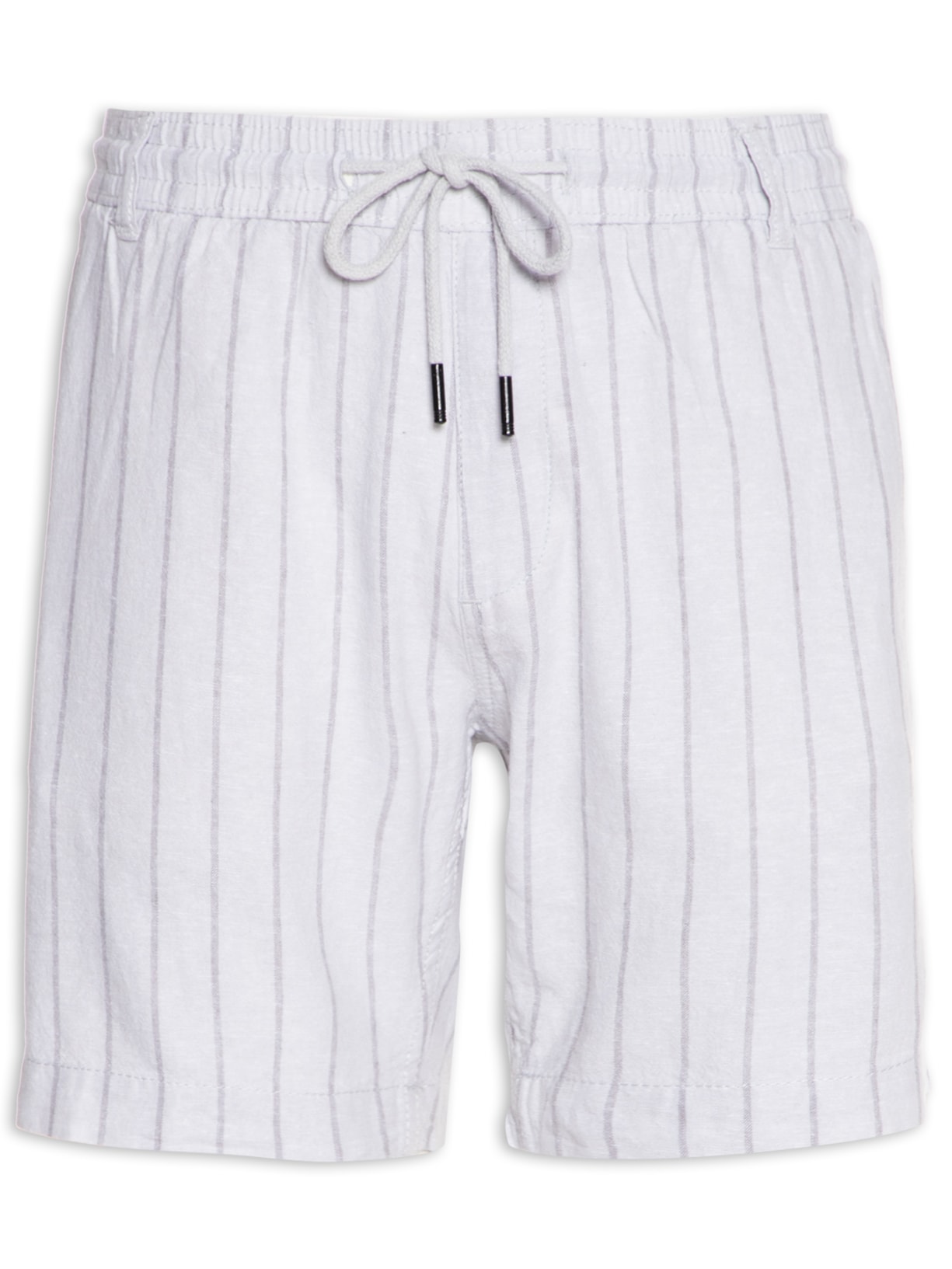 Bermuda Masculina Linho - Cinza